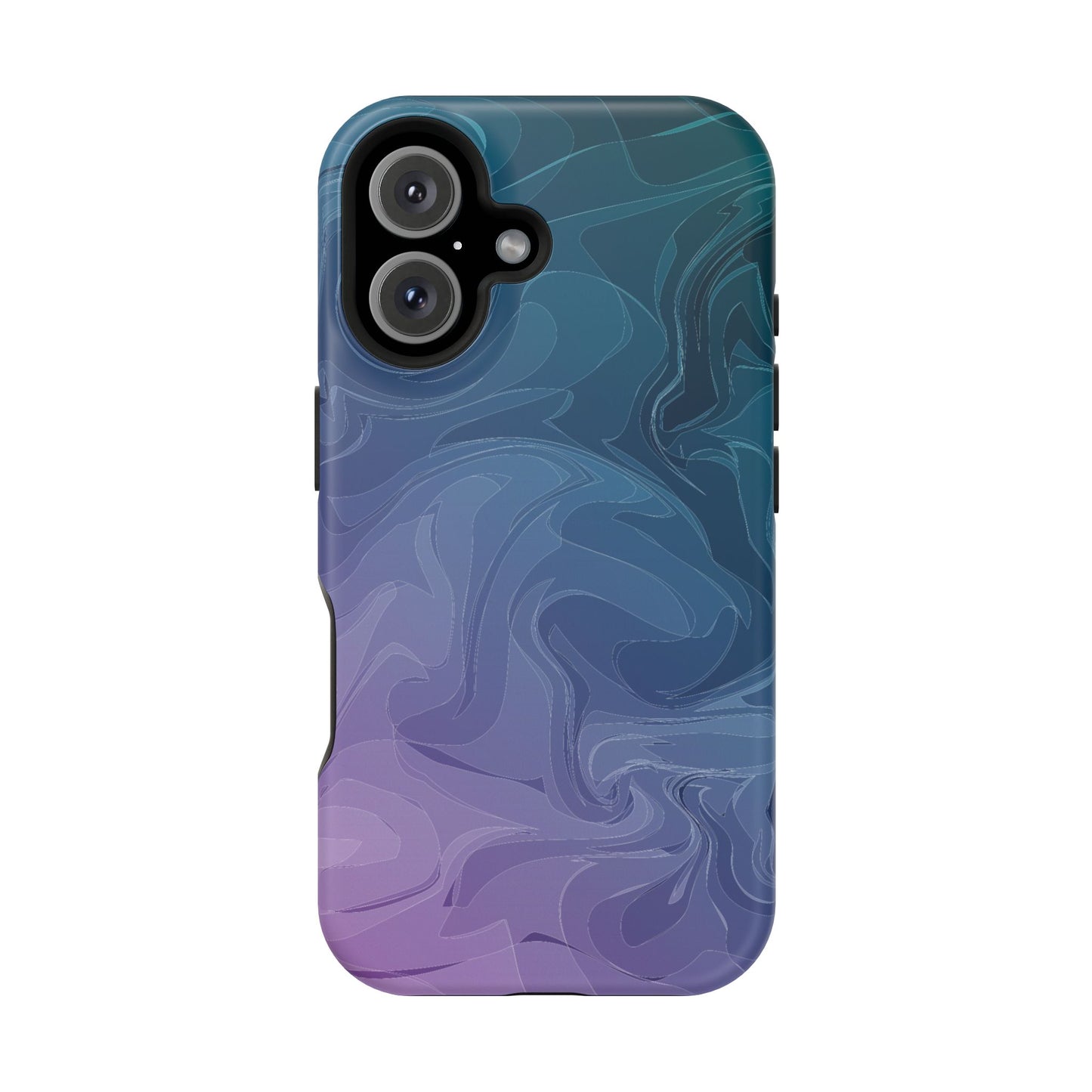 Magnetic Phone Case (Liquid Purple Pattern)