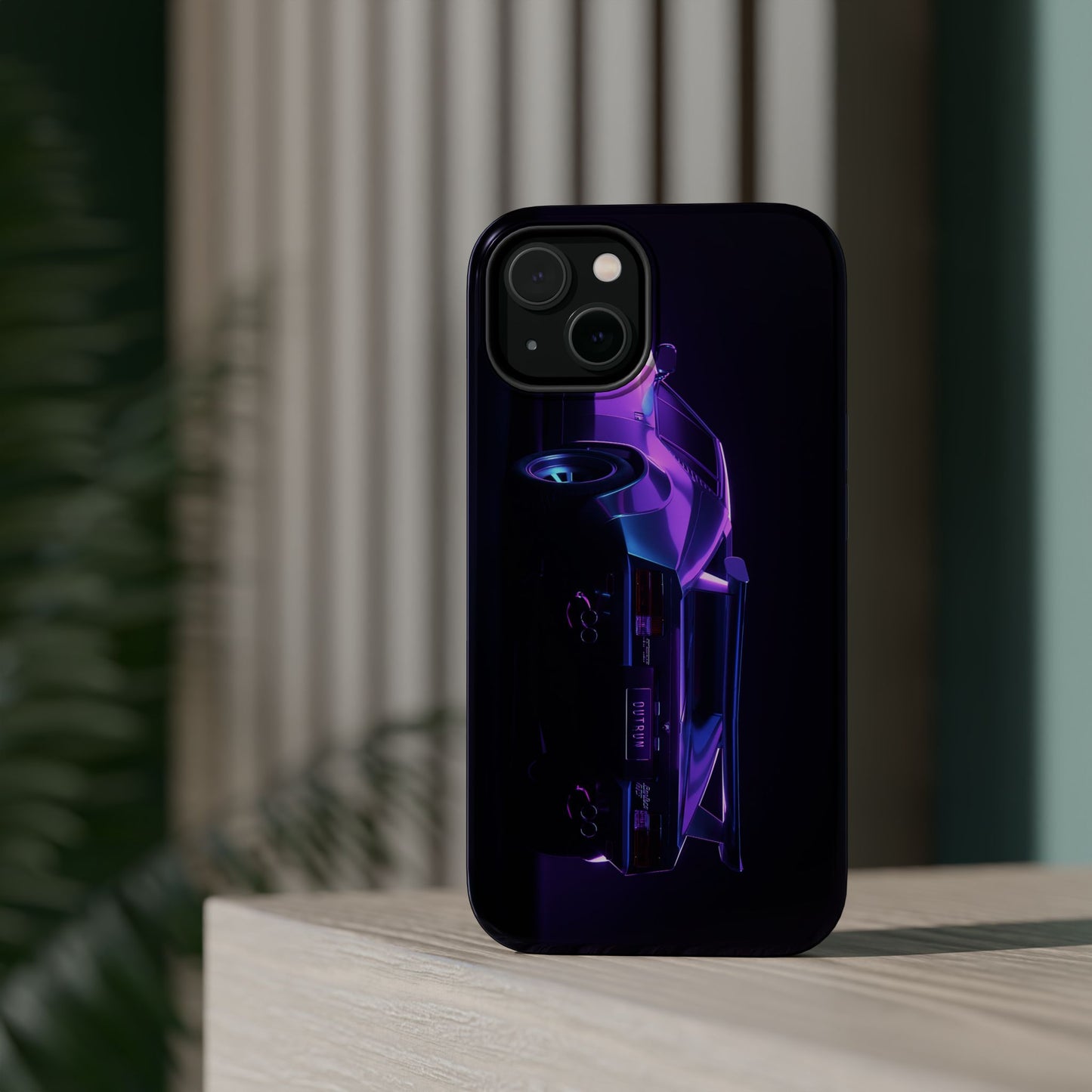 Magnetic Phone Case (Purple Future Car)