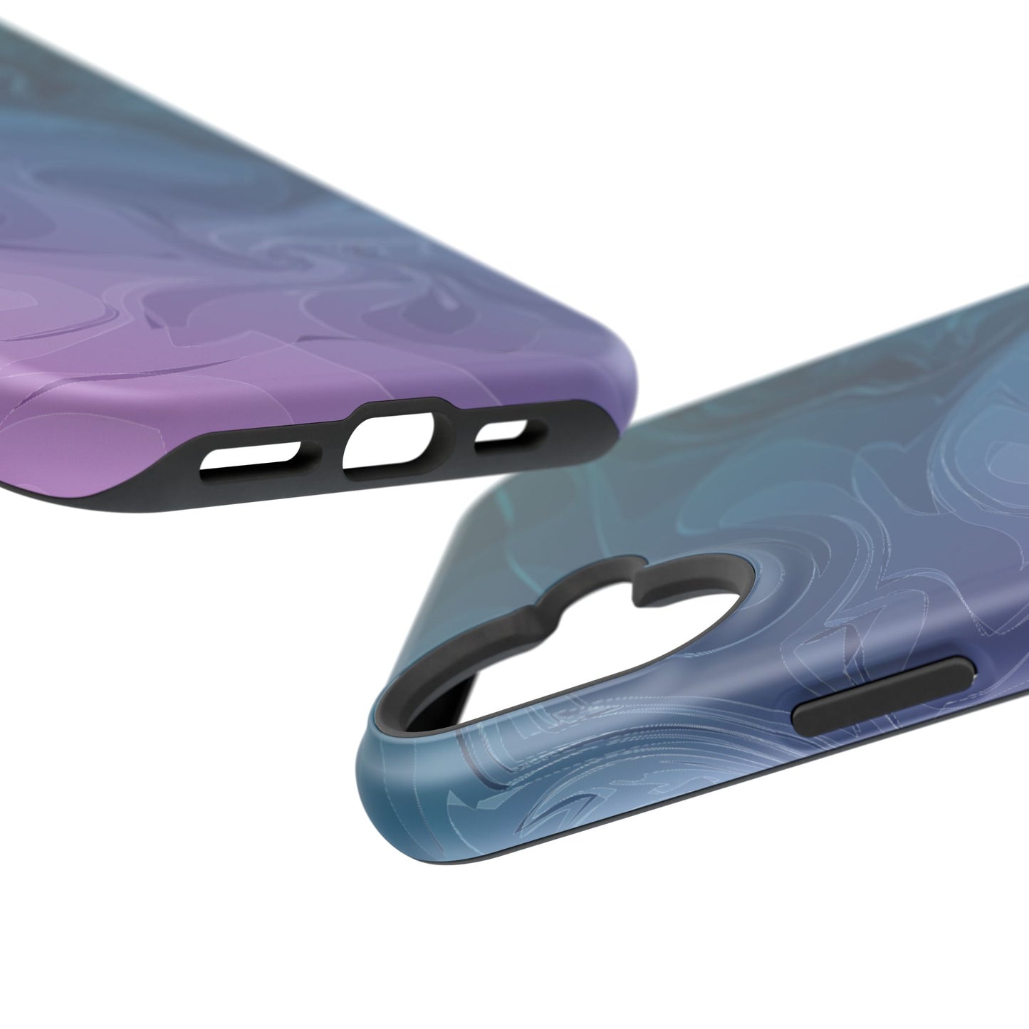 Magnetic Phone Case (Liquid Purple Pattern)