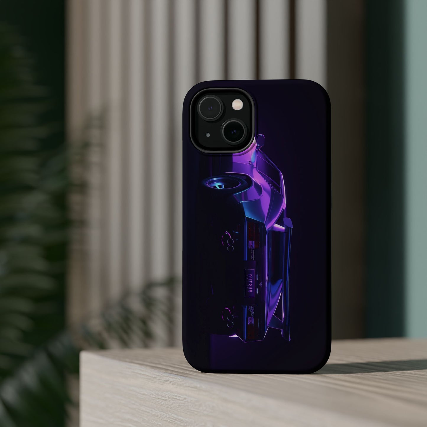 Magnetic Phone Case (Purple Future Car)