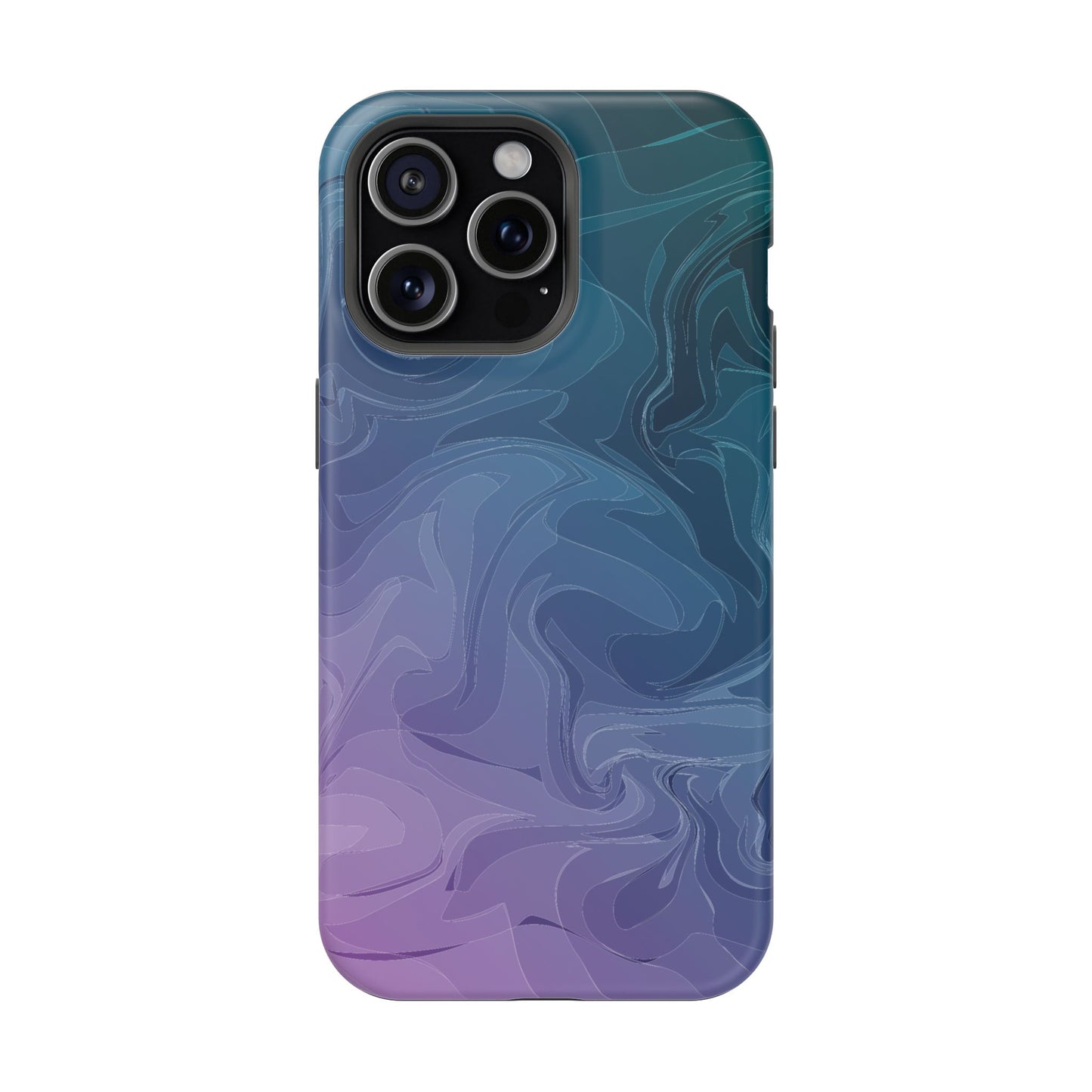 Magnetic Phone Case (Liquid Purple Pattern)