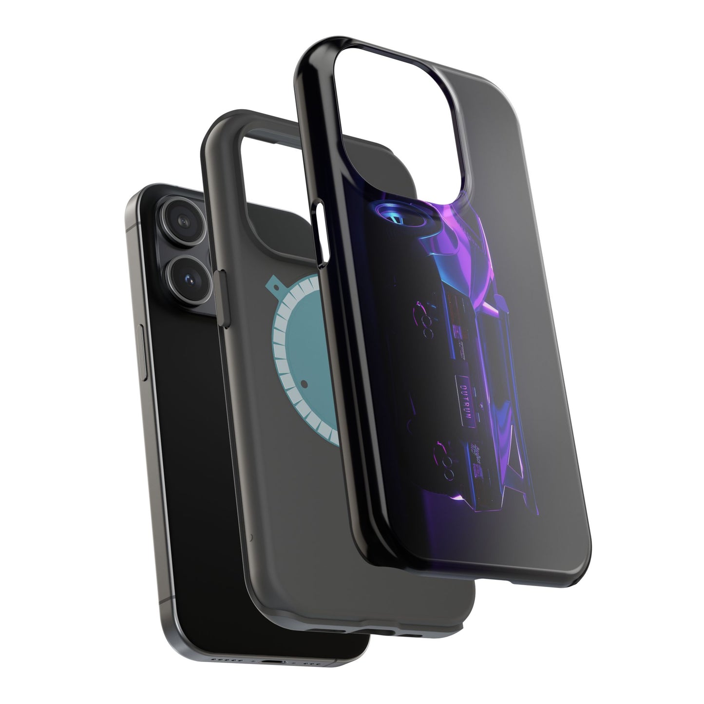 Magnetic Phone Case (Purple Future Car)