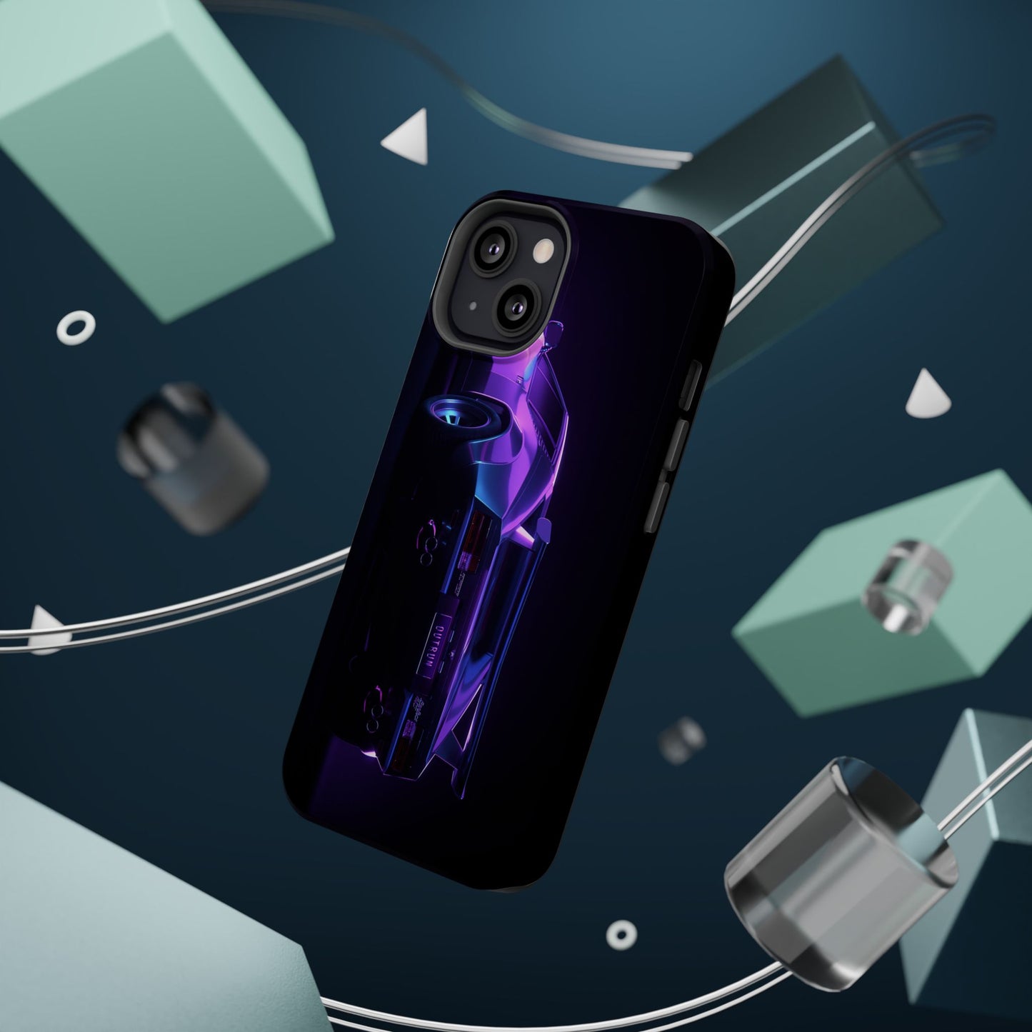 Magnetic Phone Case (Purple Future Car)