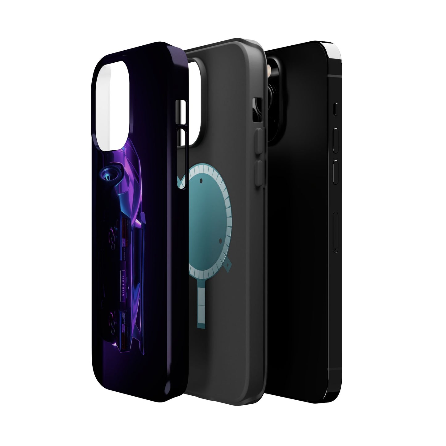 Magnetic Phone Case (Purple Future Car)