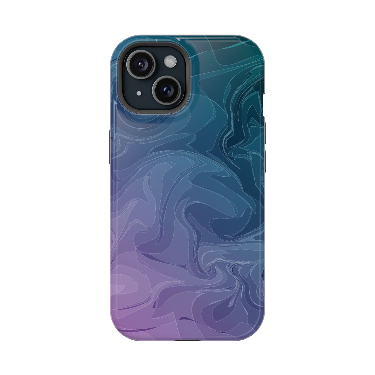 Magnetic Phone Case (Liquid Purple Pattern)
