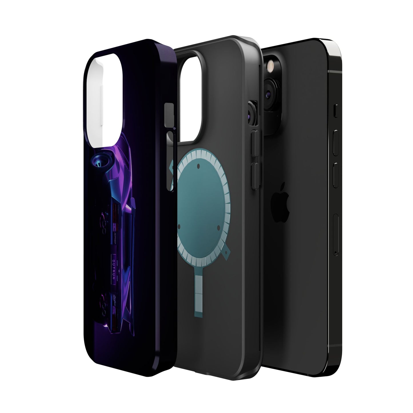 Magnetic Phone Case (Purple Future Car)