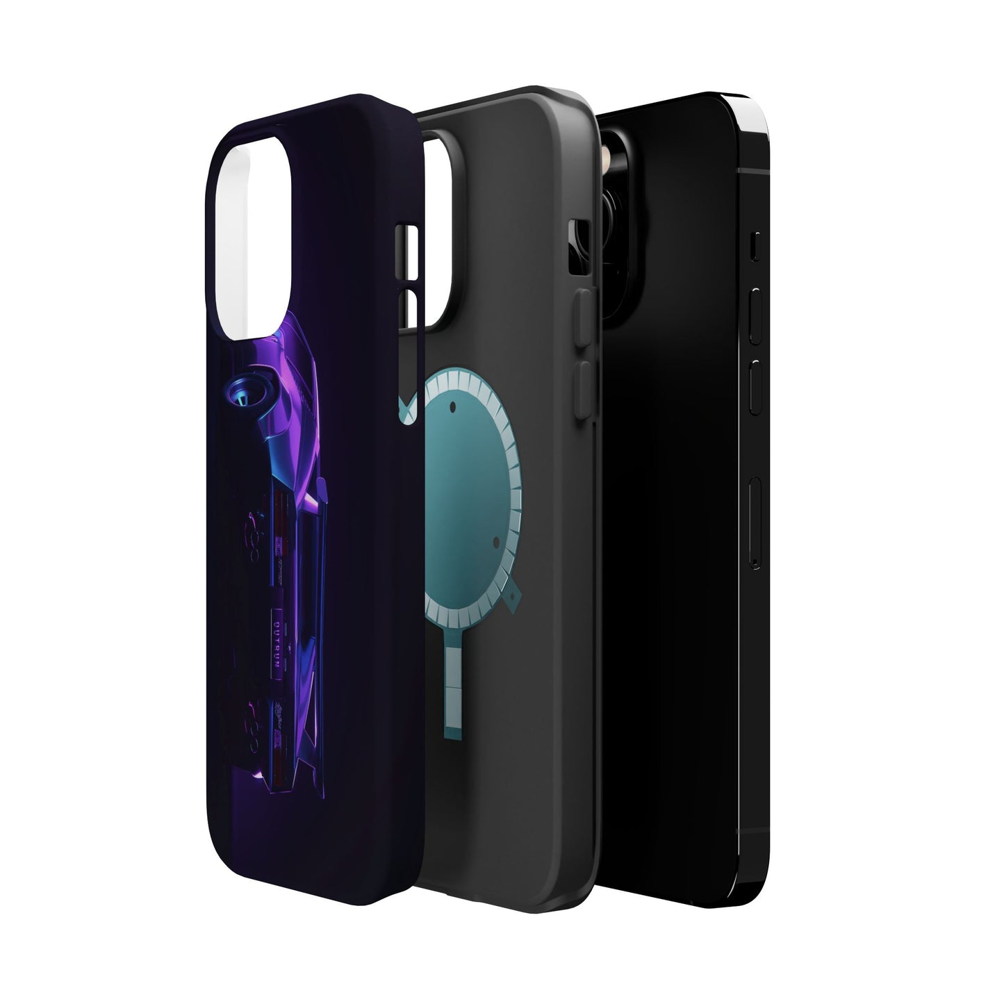 Magnetic Phone Case (Purple Future Car)