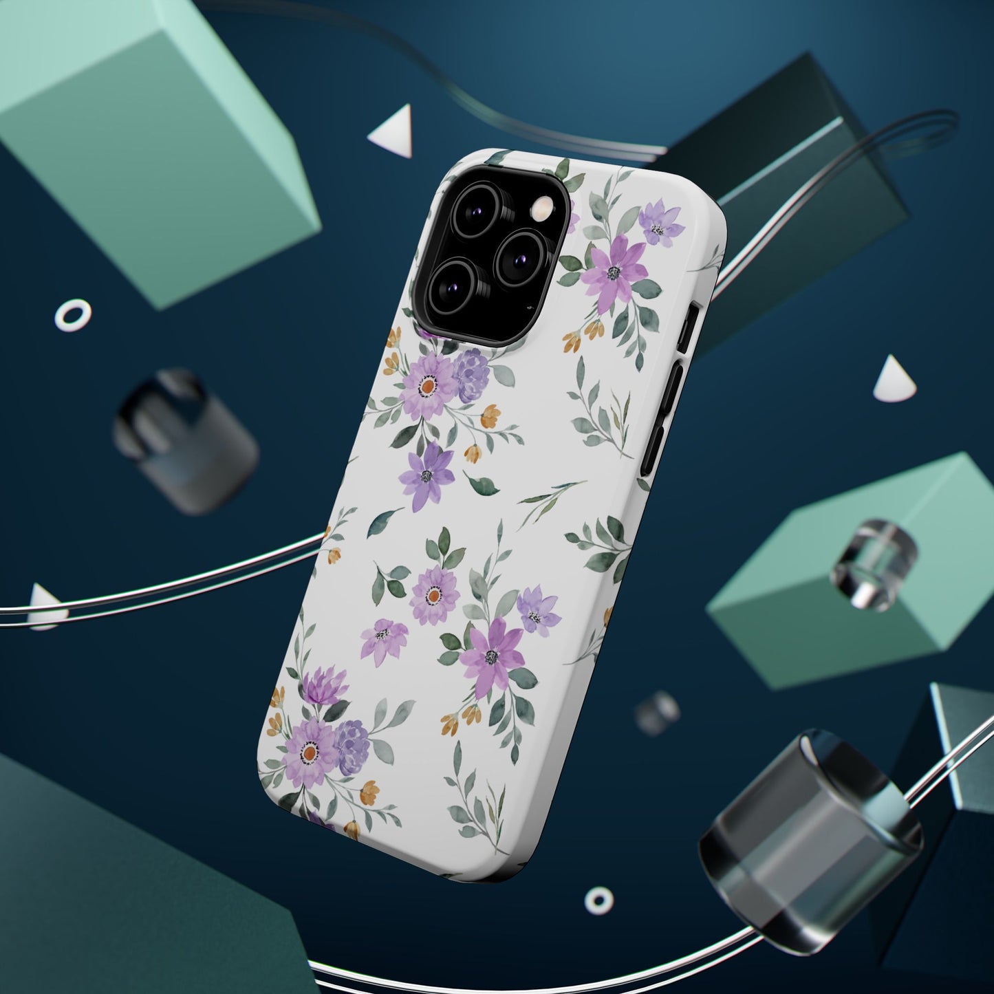 Magnetic Phone Case (Floral Pattern)
