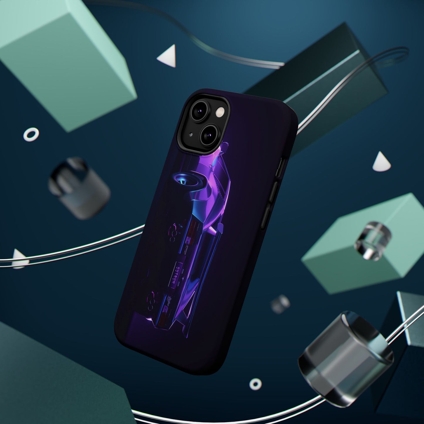 Magnetic Phone Case (Purple Future Car)