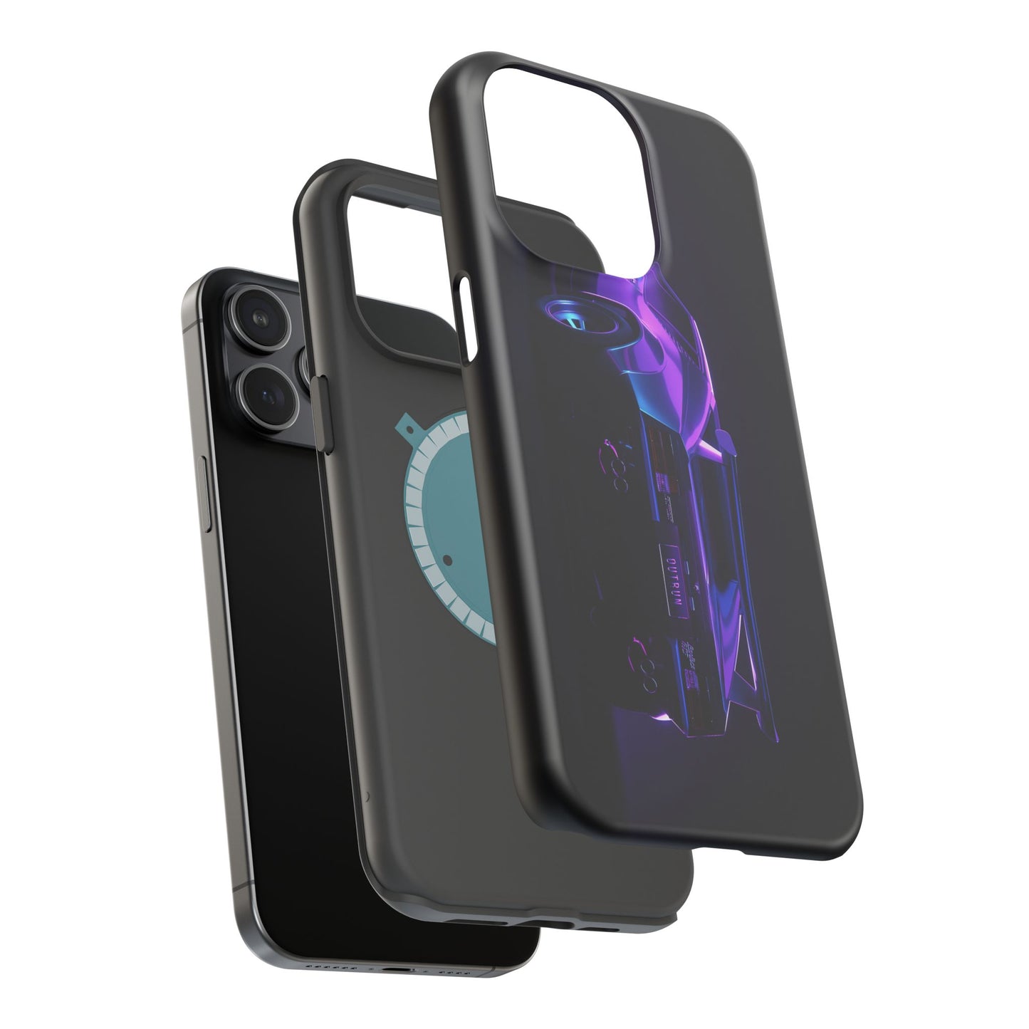 Magnetic Phone Case (Purple Future Car)