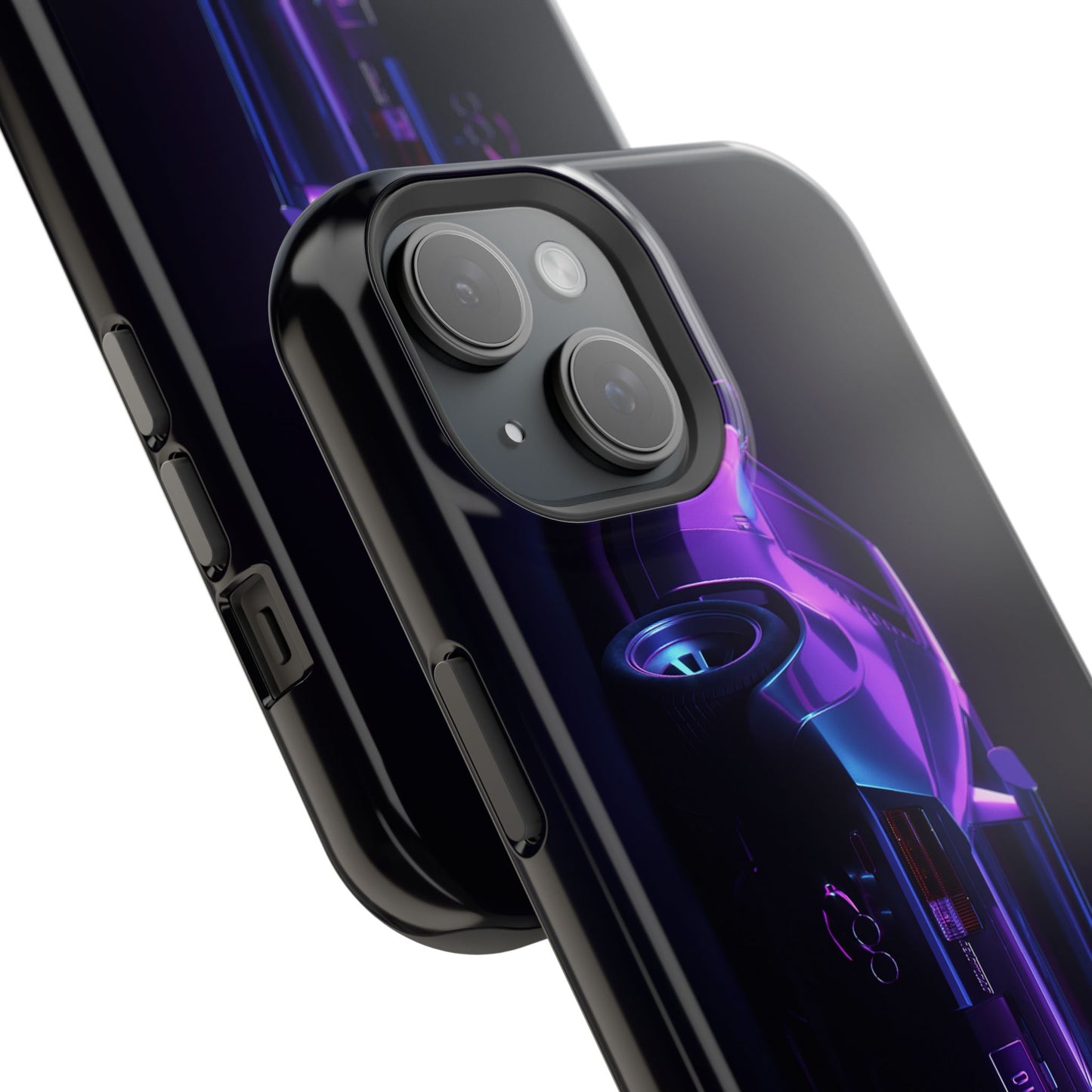 Magnetic Phone Case (Purple Future Car)