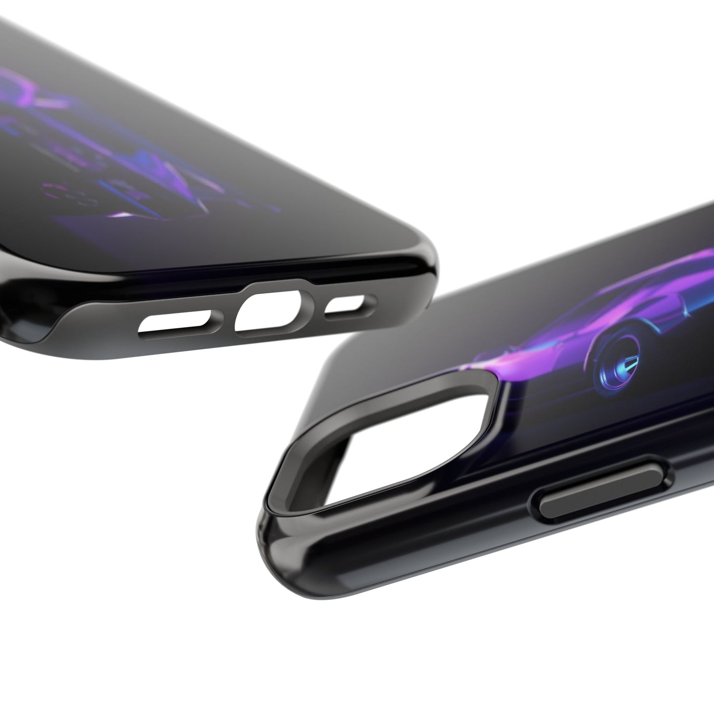 Magnetic Phone Case (Purple Future Car)
