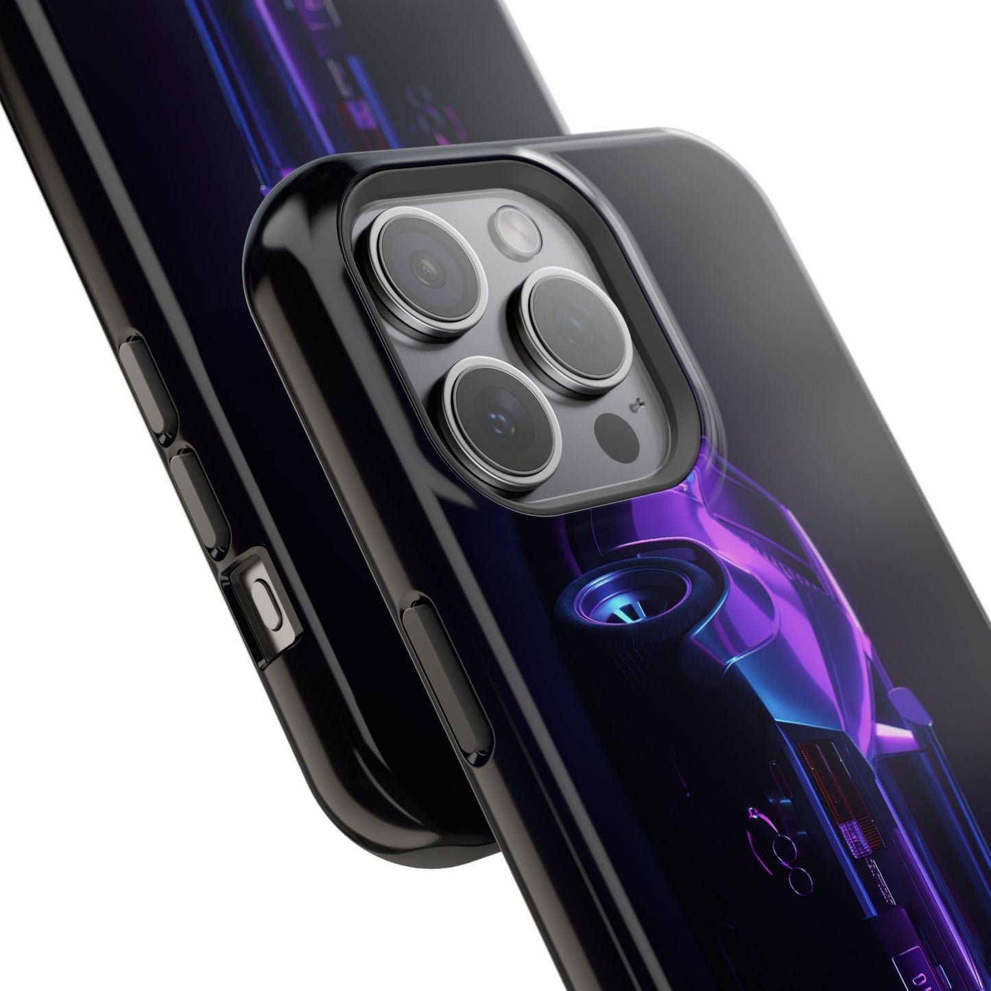 Magnetic Phone Case (Purple Future Car)
