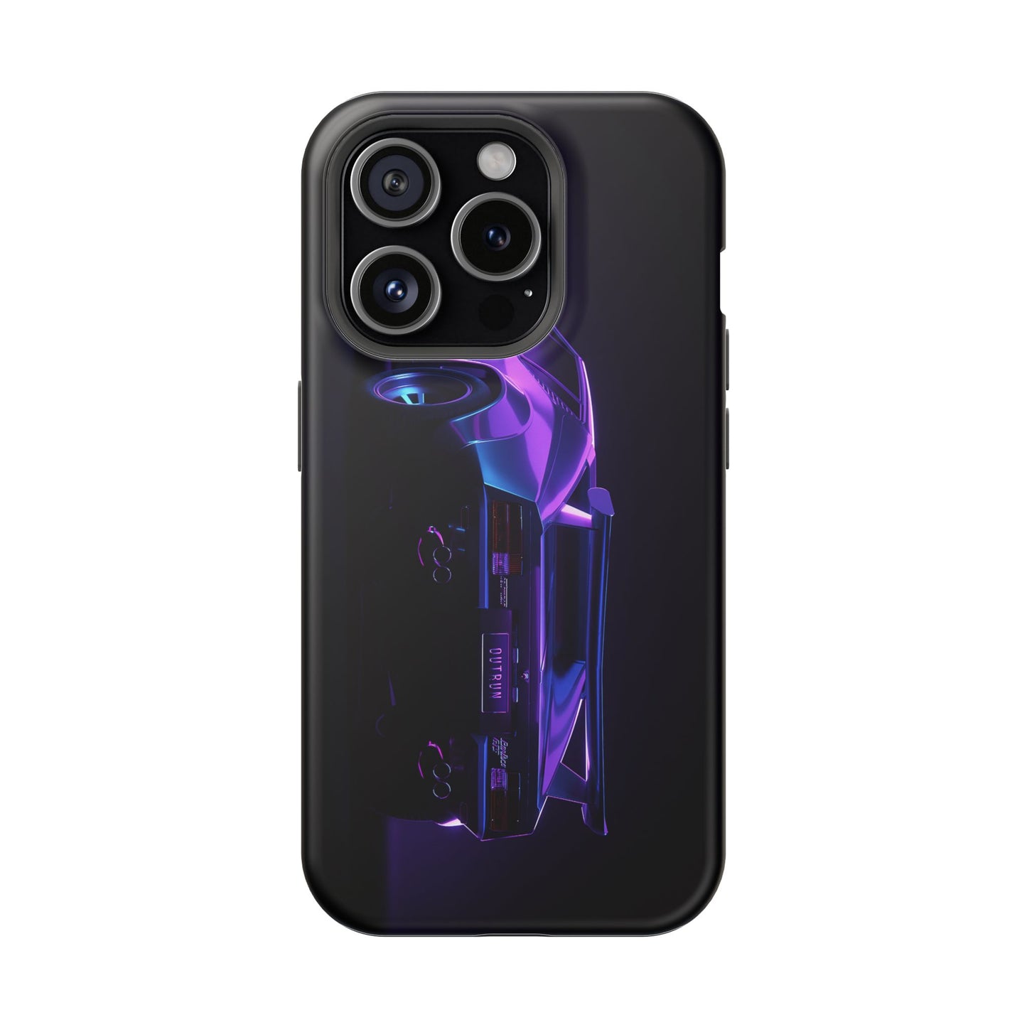 Magnetic Phone Case (Purple Future Car)