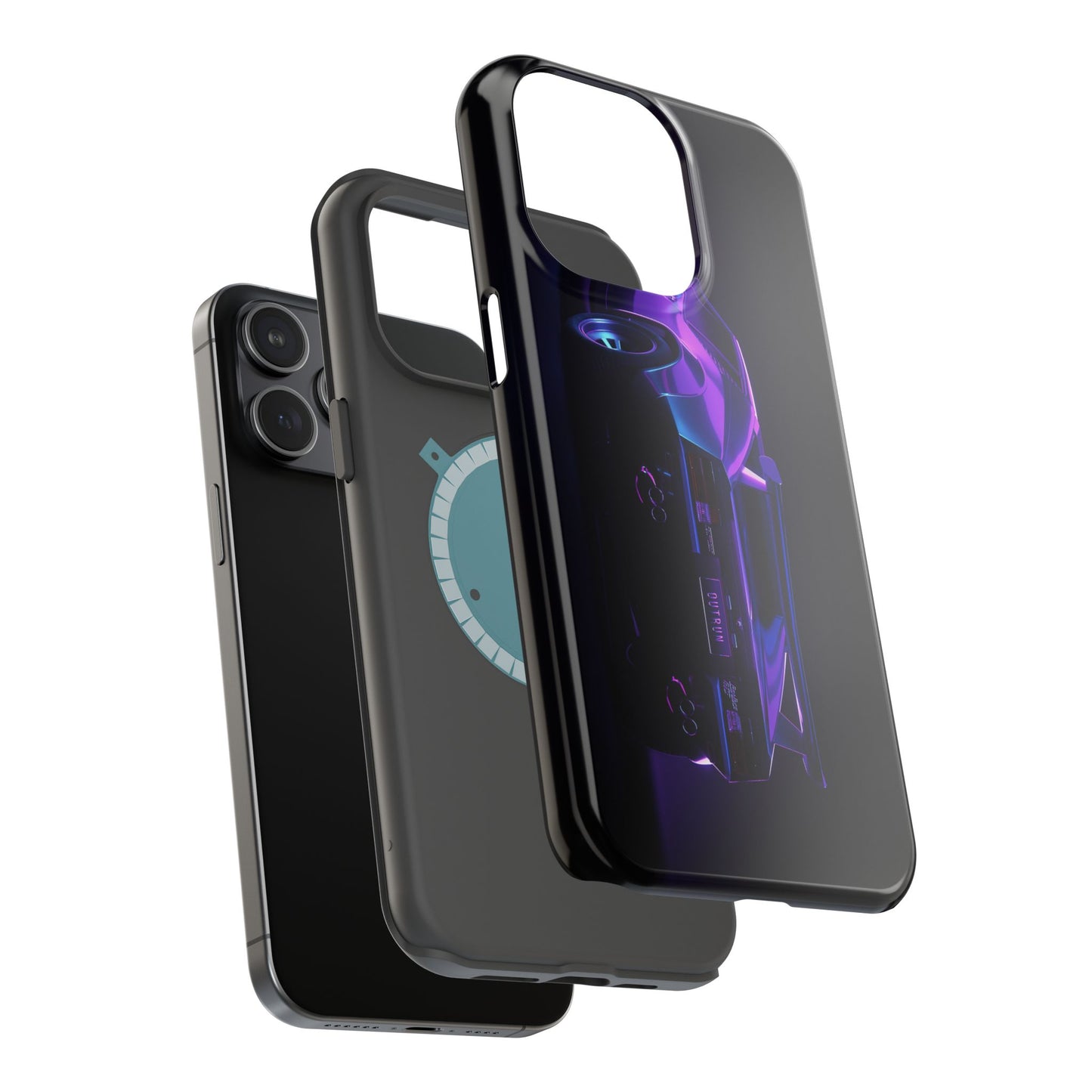Magnetic Phone Case (Purple Future Car)