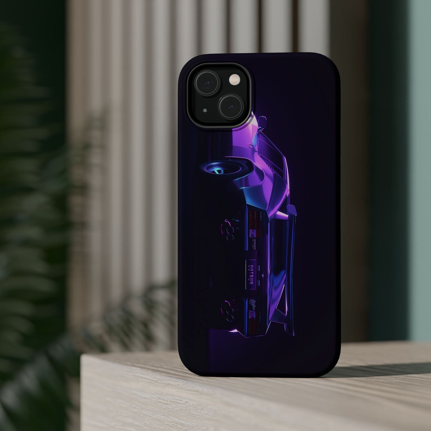 Magnetic Phone Case (Purple Future Car)
