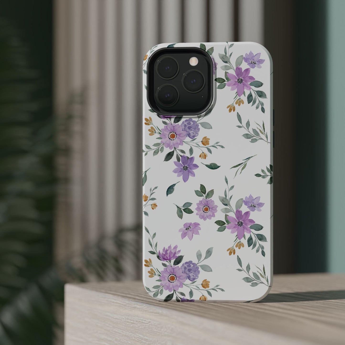 Magnetic Phone Case (Floral Pattern)