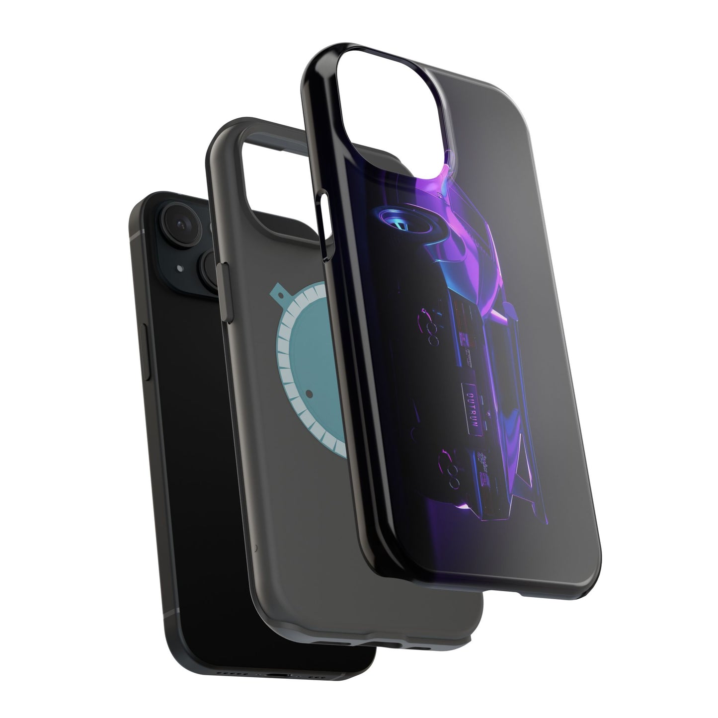 Magnetic Phone Case (Purple Future Car)