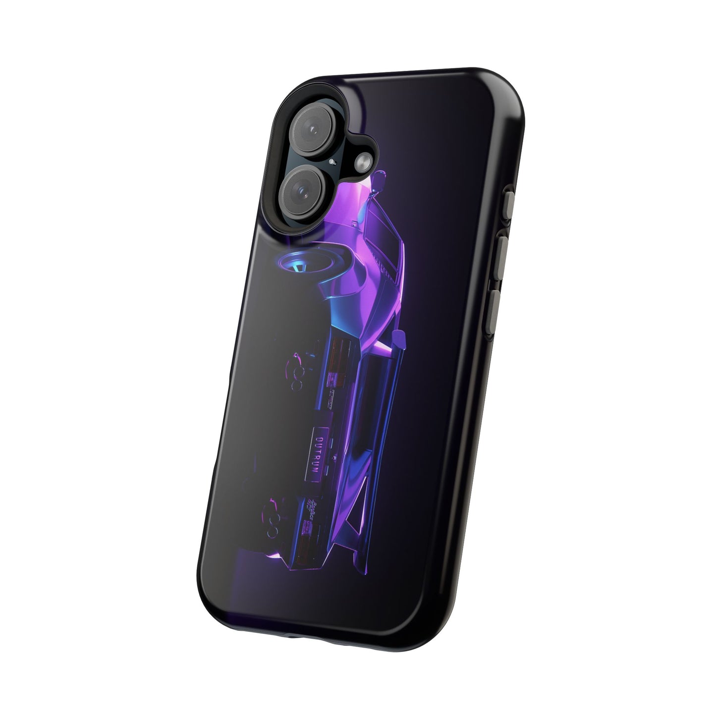 Magnetic Phone Case (Purple Future Car)