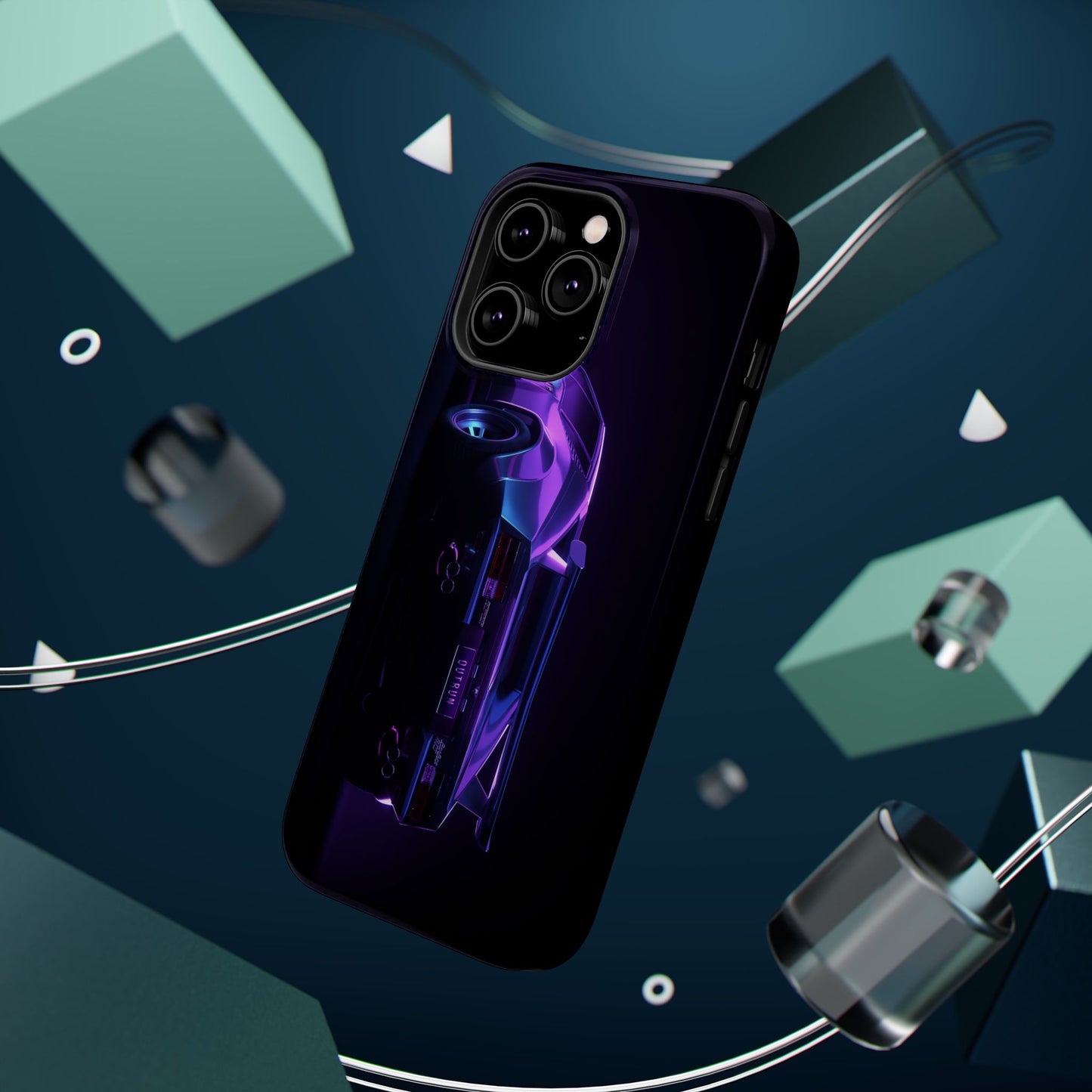 Magnetic Phone Case (Purple Future Car)