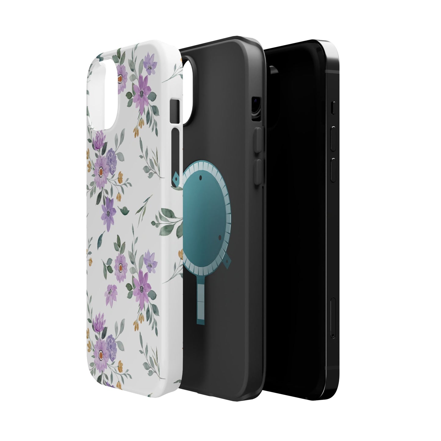 Magnetic Phone Case (Floral Pattern)