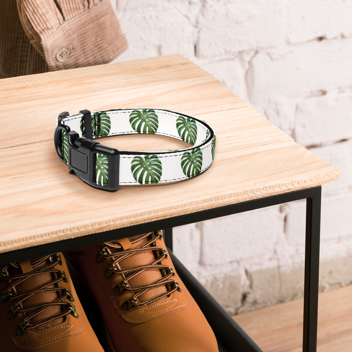 Monstera Leaves Pet collar