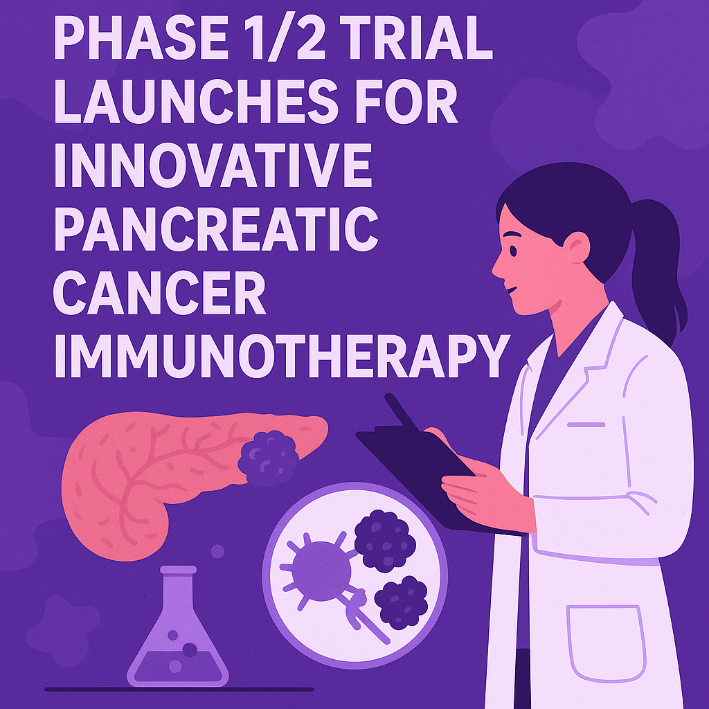 Phase 1/2 Trial Launches for Innovative Pancreatic Cancer Immunotherapy