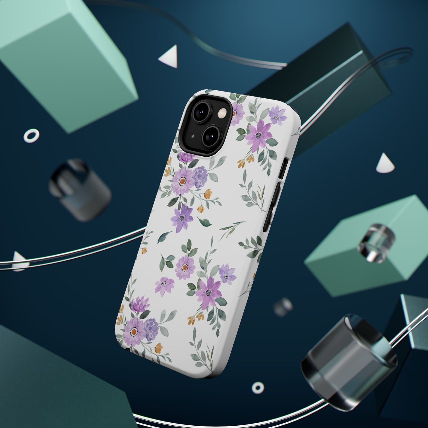 Magnetic Phone Case (Floral Pattern)