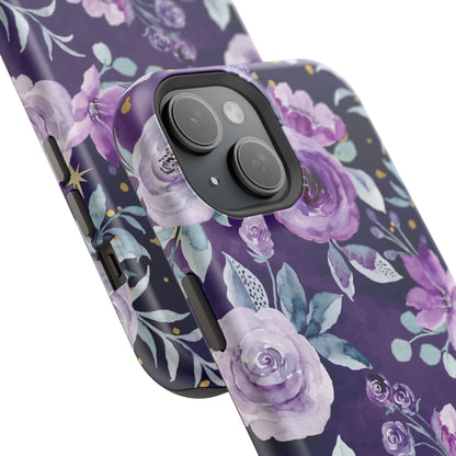 Magnetic Phone Case (Classic Floral *Special Purple Edition*)