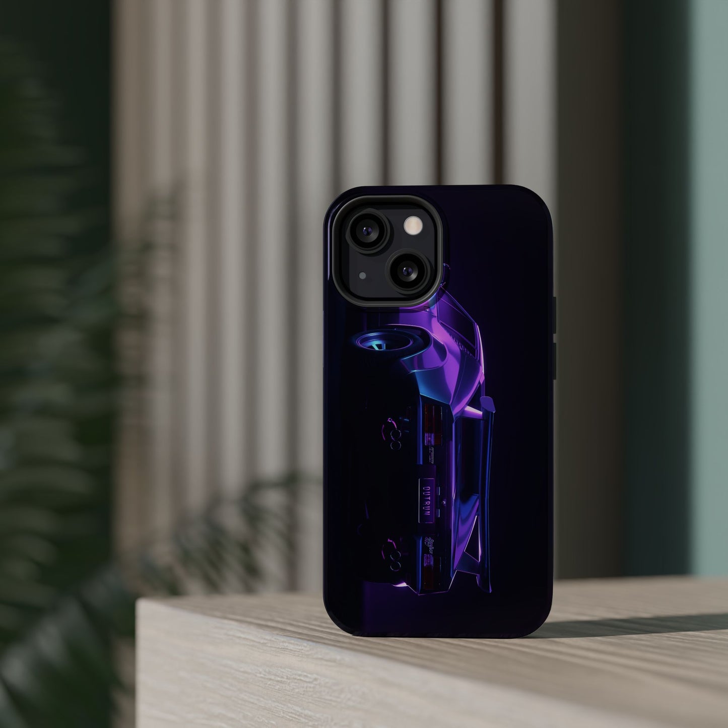 Magnetic Phone Case (Purple Future Car)