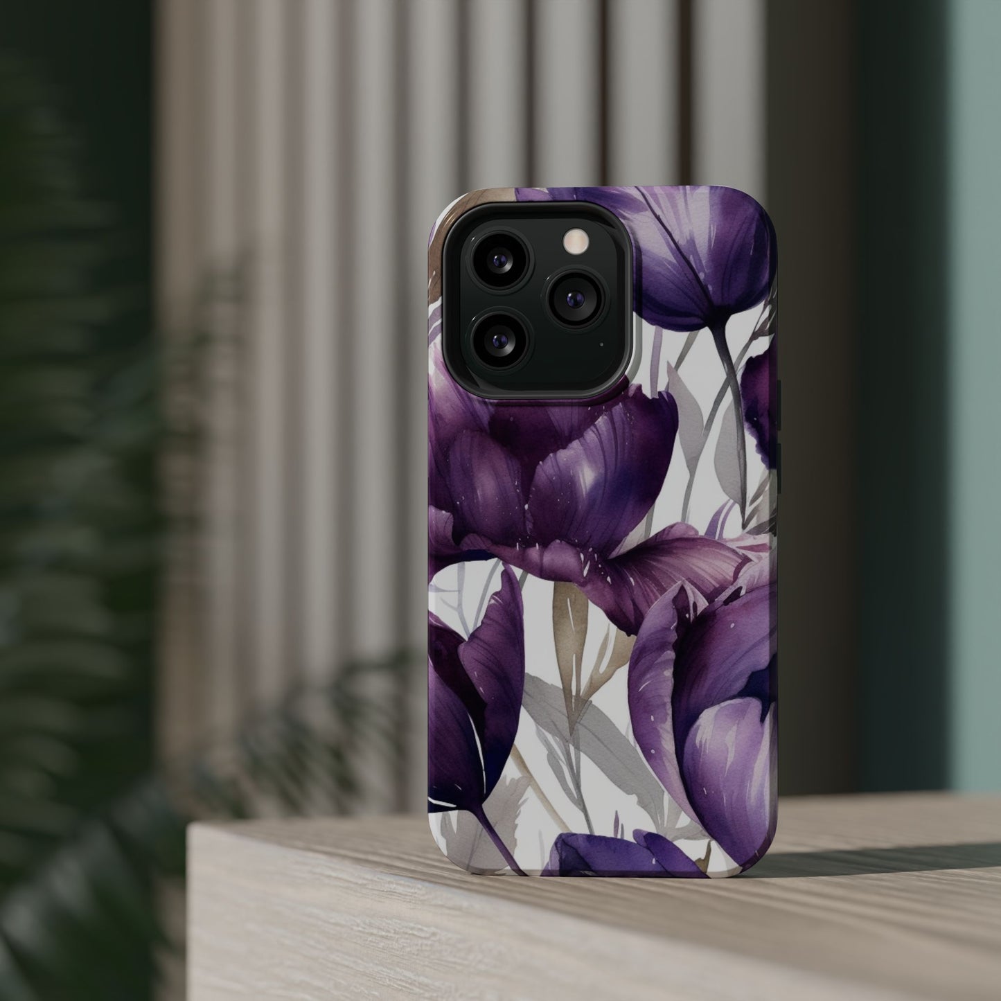 Magnetic Phone Case (Watercolor Flower)