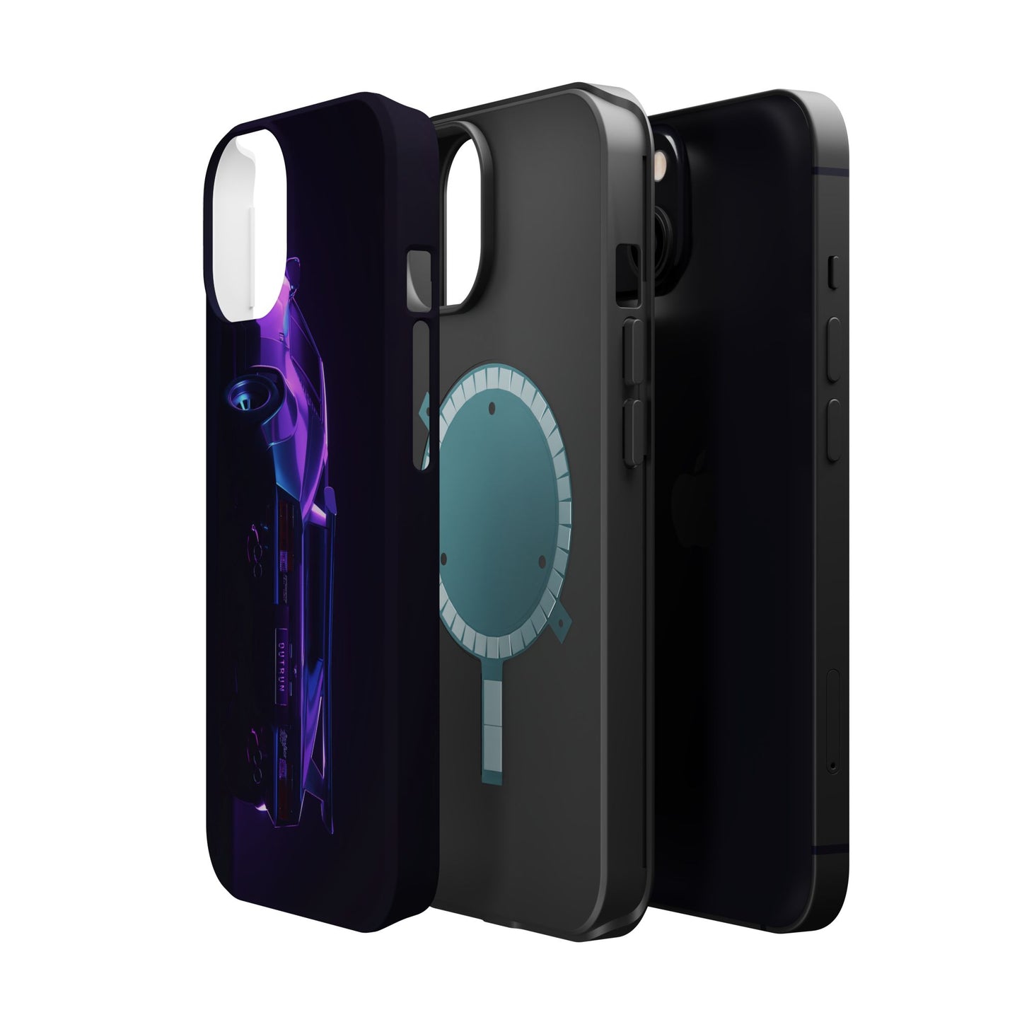 Magnetic Phone Case (Purple Future Car)