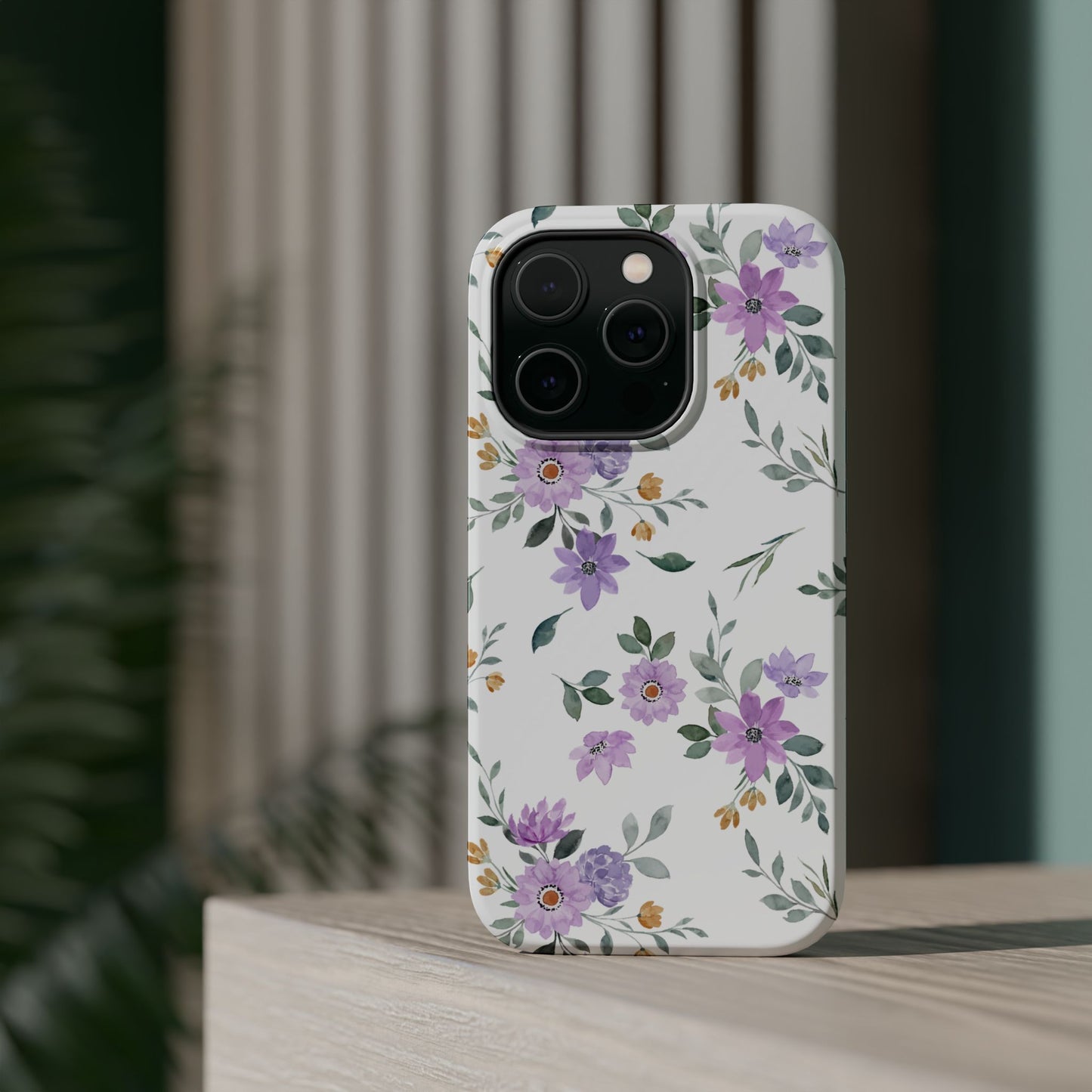 Magnetic Phone Case (Floral Pattern)