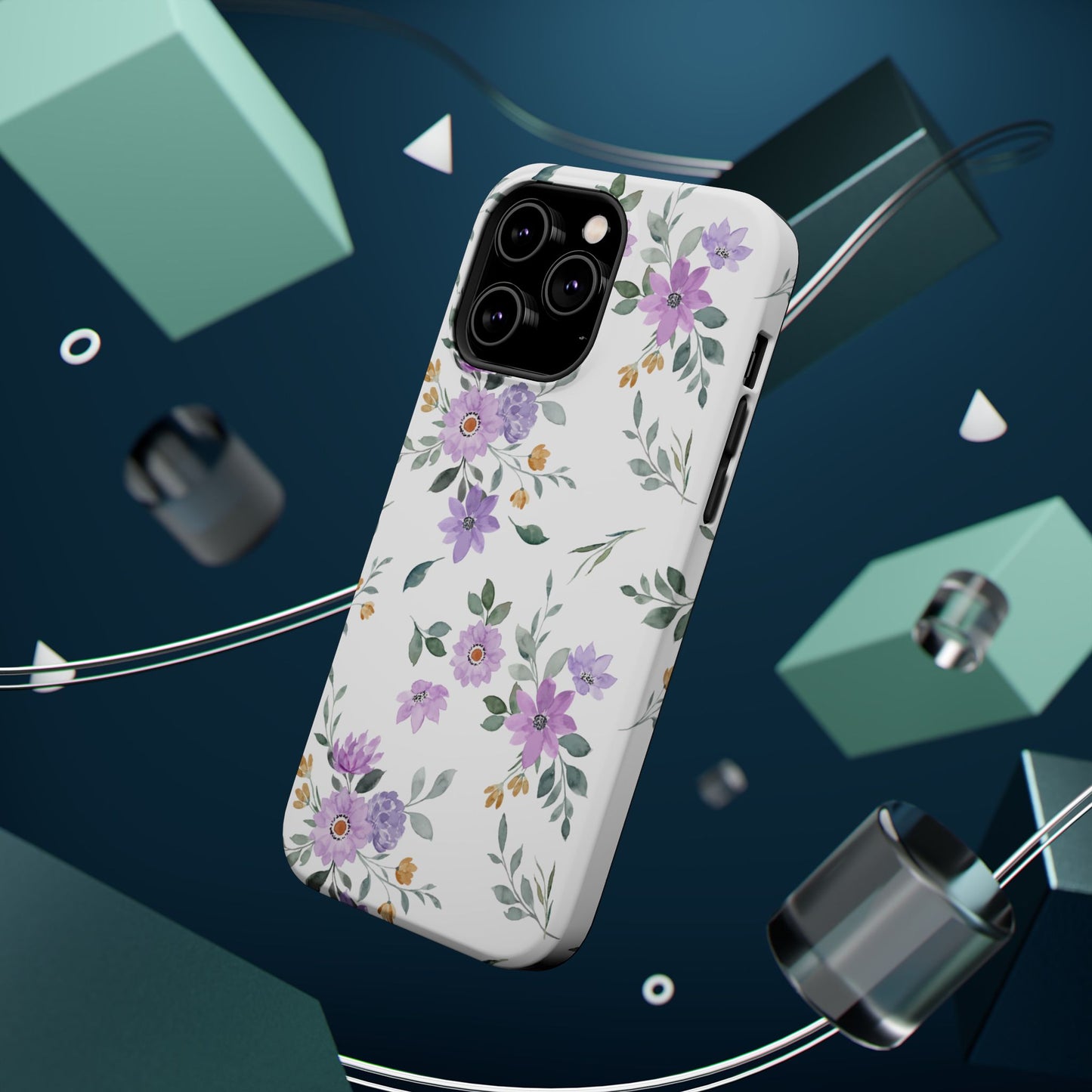 Magnetic Phone Case (Floral Pattern)