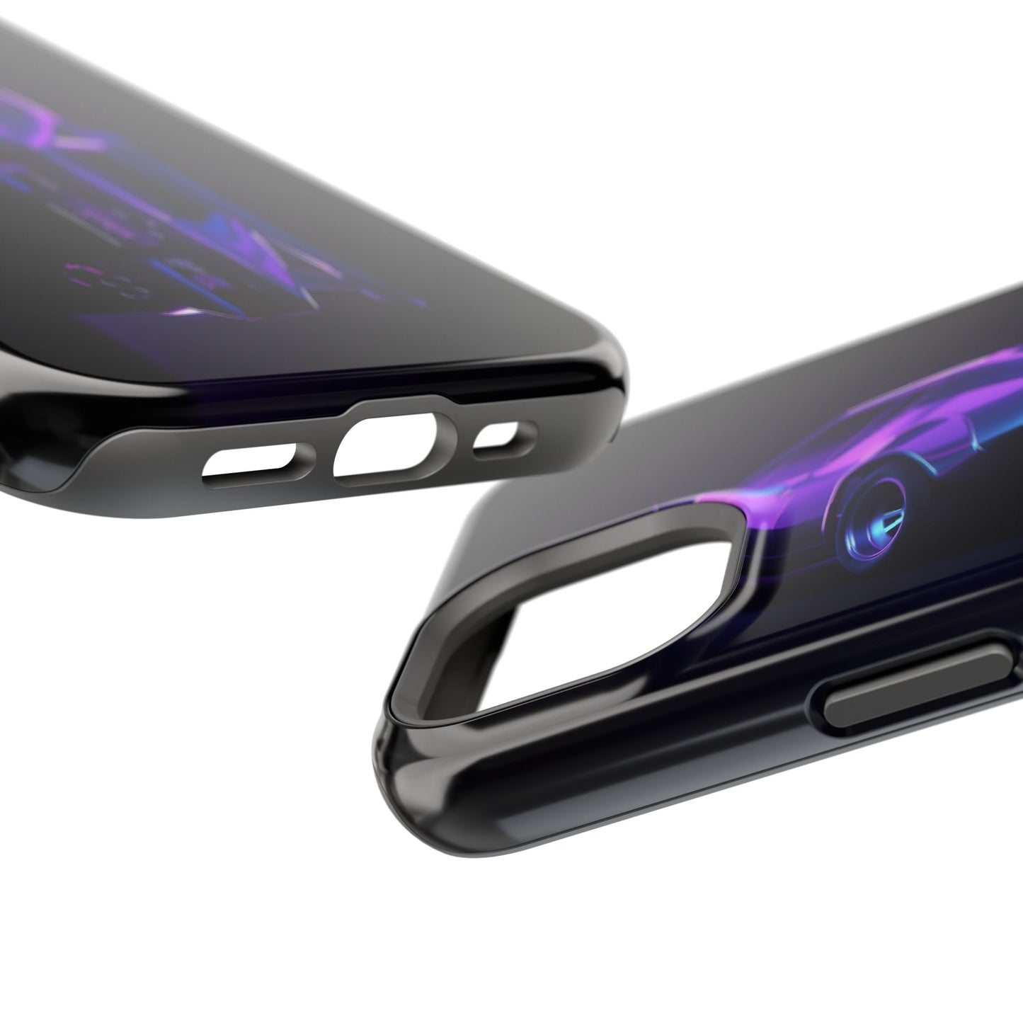 Magnetic Phone Case (Purple Future Car)