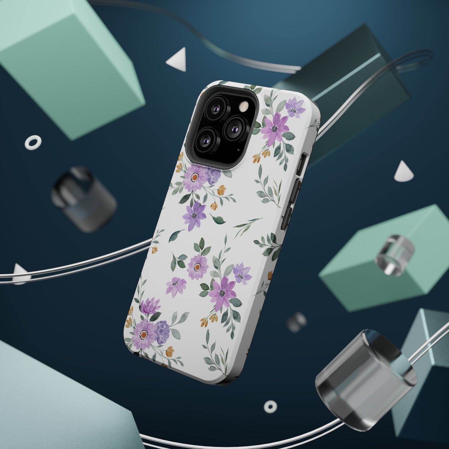 Magnetic Phone Case (Floral Pattern)