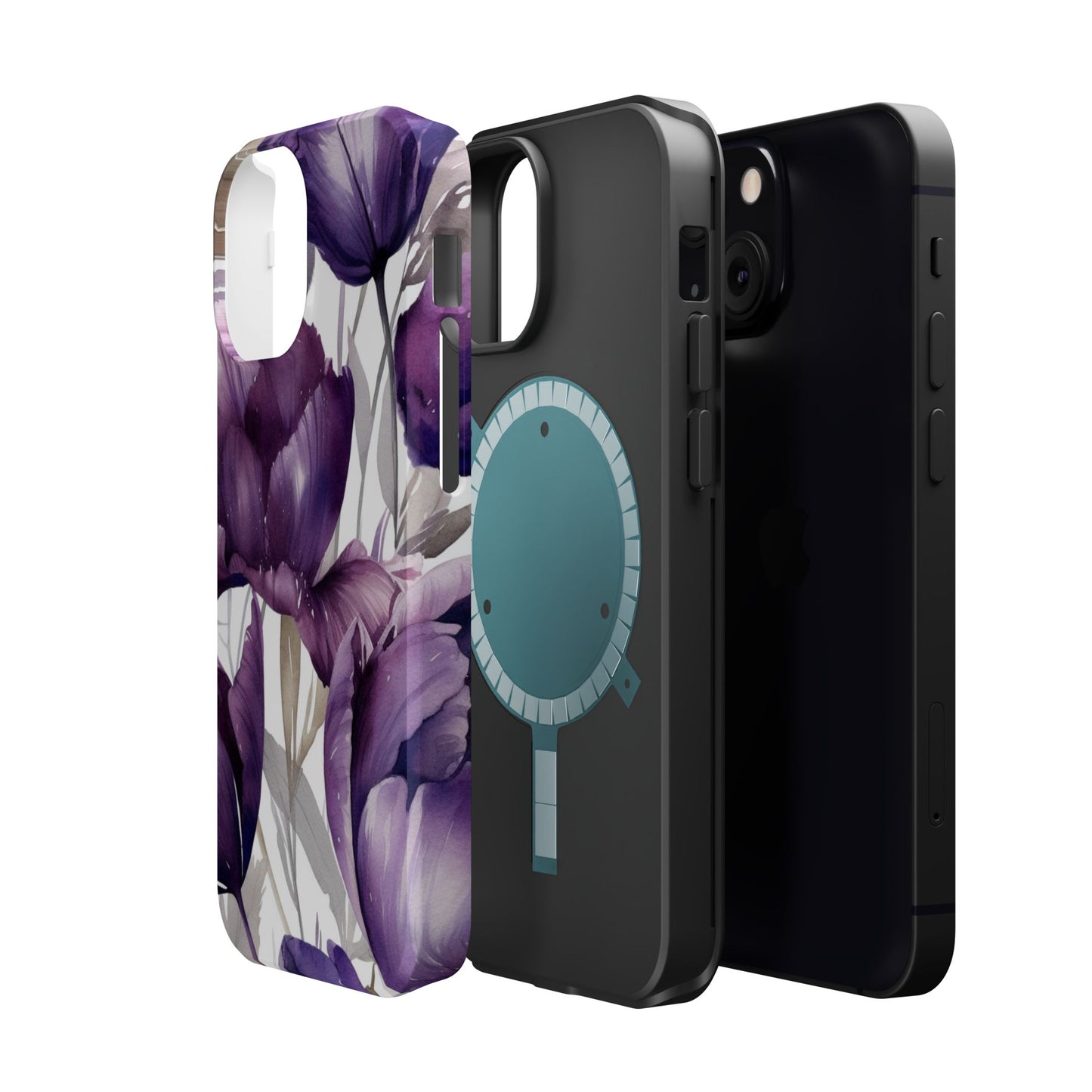 Magnetic Phone Case (Watercolor Flower)