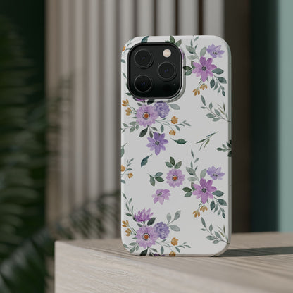 Magnetic Phone Case (Floral Pattern)