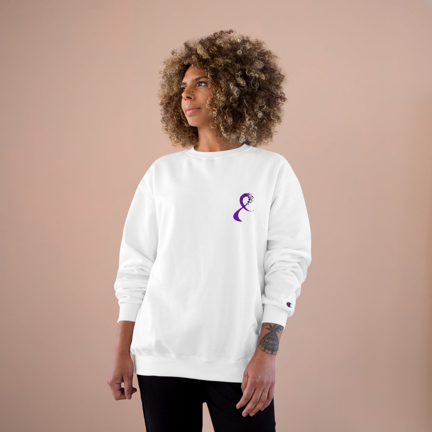 Women's Champion Sweatshirt (Purple Ribbon)