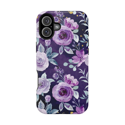 Magnetic Phone Case (Classic Floral *Special Purple Edition*)