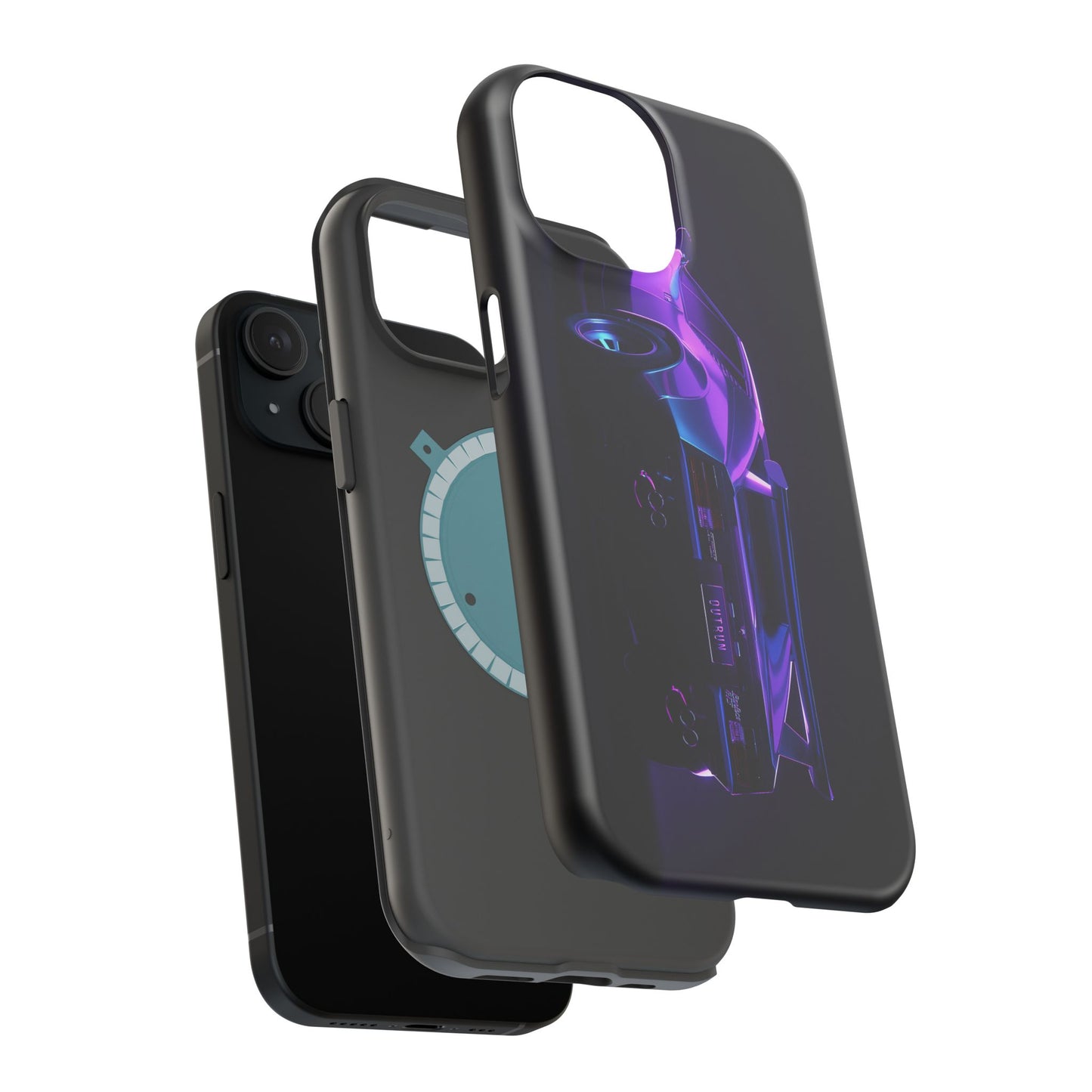 Magnetic Phone Case (Purple Future Car)