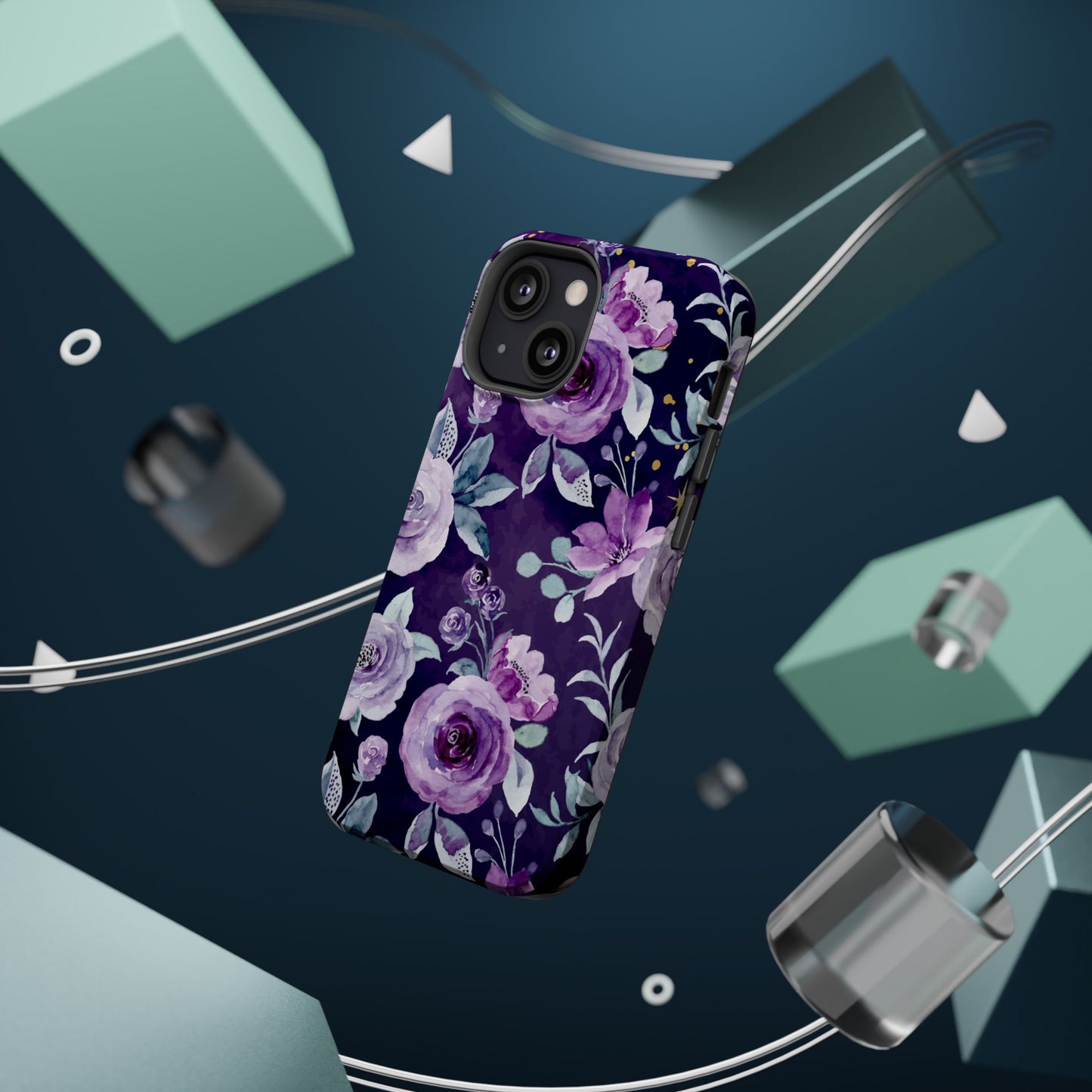 Magnetic Phone Case (Classic Floral *Special Purple Edition*)