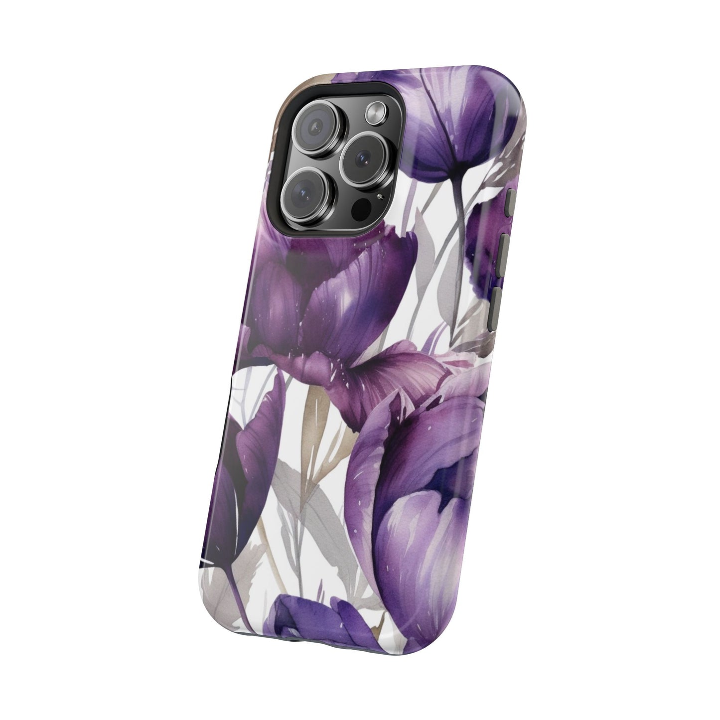 Magnetic Phone Case (Watercolor Flower)