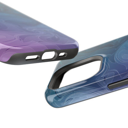 Magnetic Phone Case (Liquid Purple Pattern)