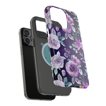 Magnetic Phone Case (Classic Floral *Special Purple Edition*)