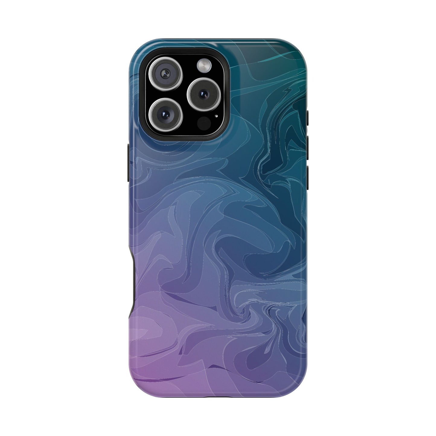 Magnetic Phone Case (Liquid Purple Pattern)