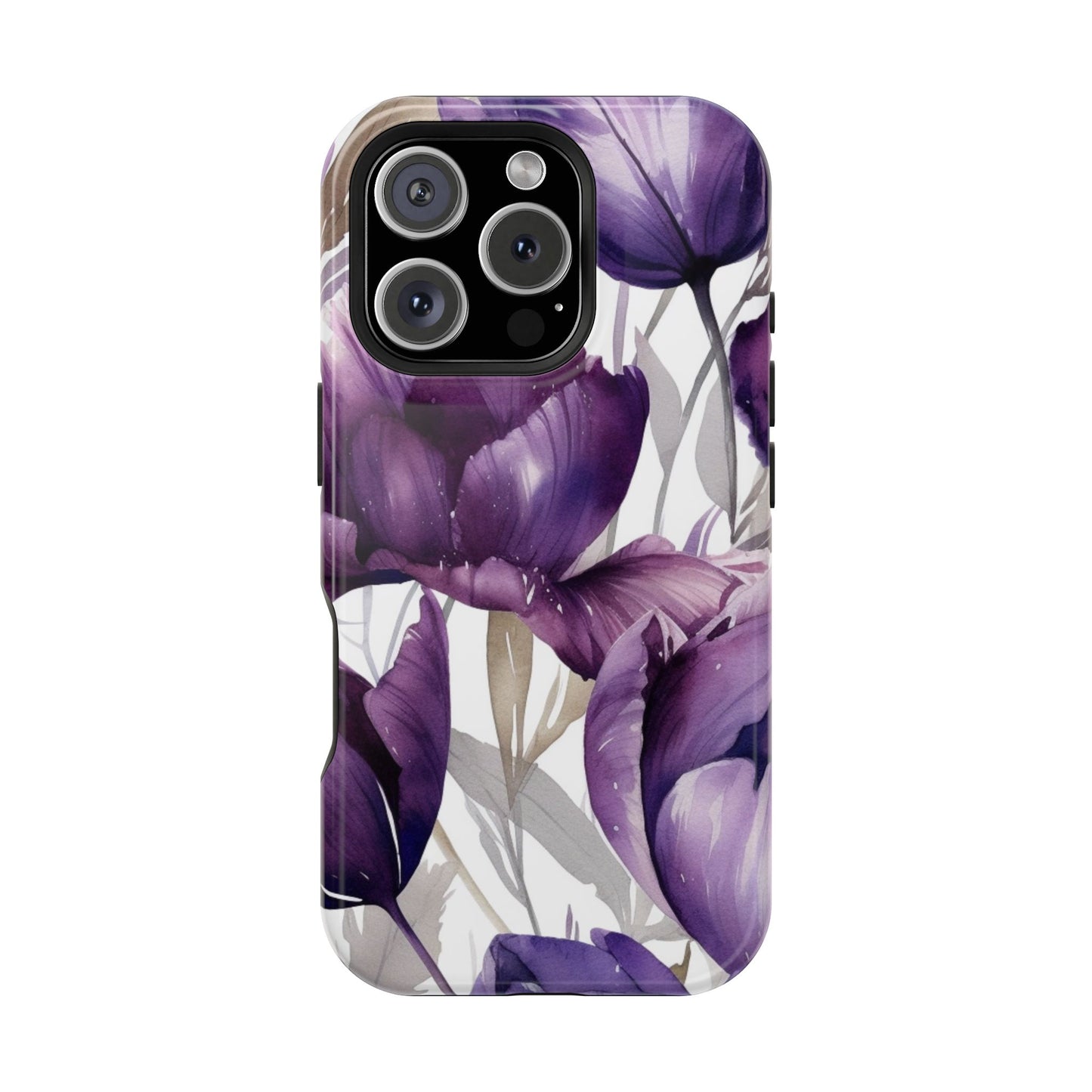 Magnetic Phone Case (Watercolor Flower)