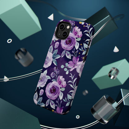 Magnetic Phone Case (Classic Floral *Special Purple Edition*)