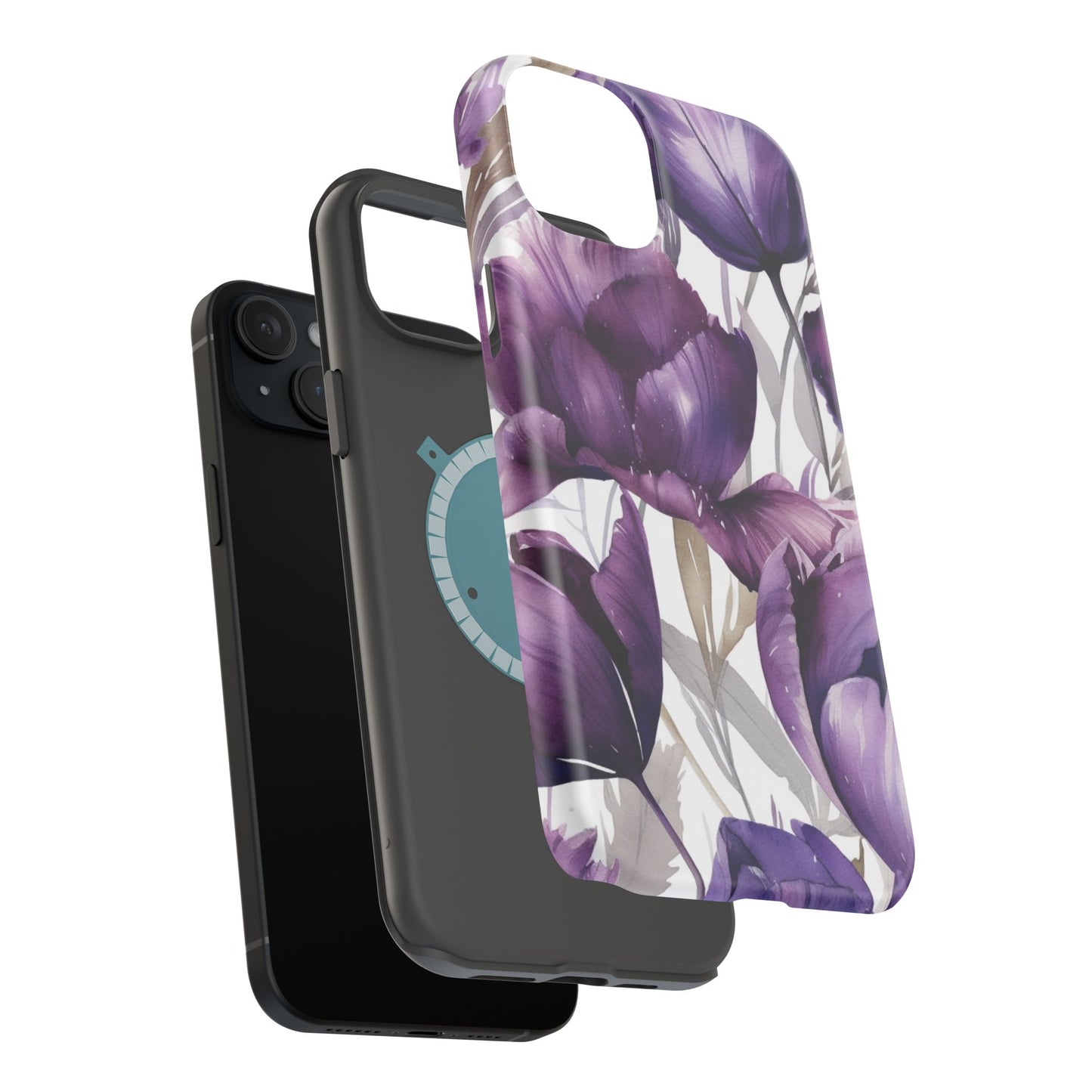 Magnetic Phone Case (Watercolor Flower)