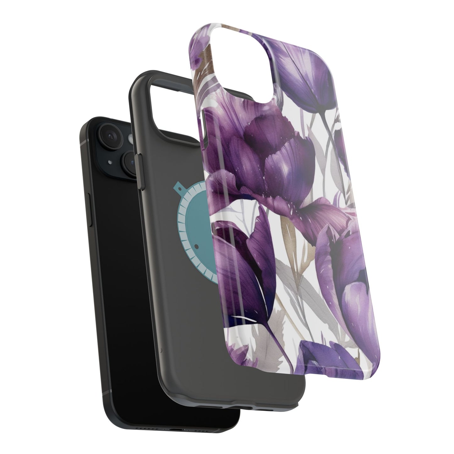 Magnetic Phone Case (Watercolor Flower)